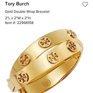 Tory Burch double wrap gold bangle